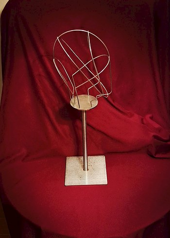 No Face Vintage Metal Manken - Görsel 5