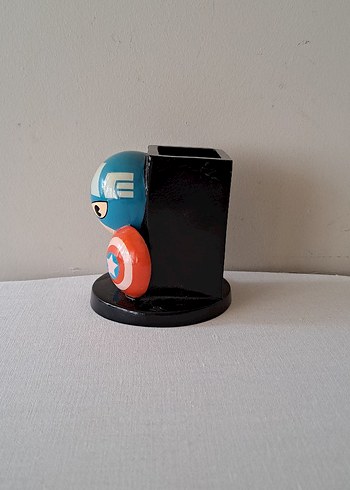 Miniso Kaptan Amerika Figür Kalem Kutu - Görsel 7