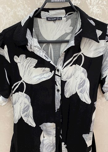 Zara Düğmeli Siyah Gri Çiçekli Uzun Elbise