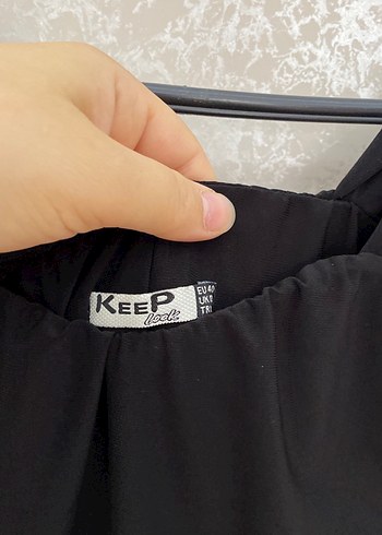 Siyah Drapeli Uzun Siyah Kadın Elbise - Görsel 5