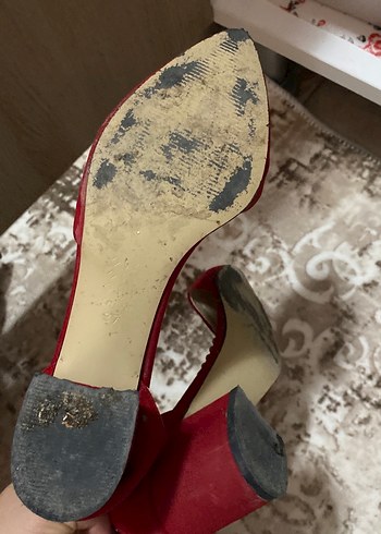 Hotiç Klasik Kırmızı Stiletto Tokalı Kadın Ayakkabı