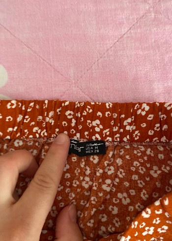 Bohem Uzun Etek, Fırfırlı, Bağlama Desenli, Kahverengi - Görsel 4