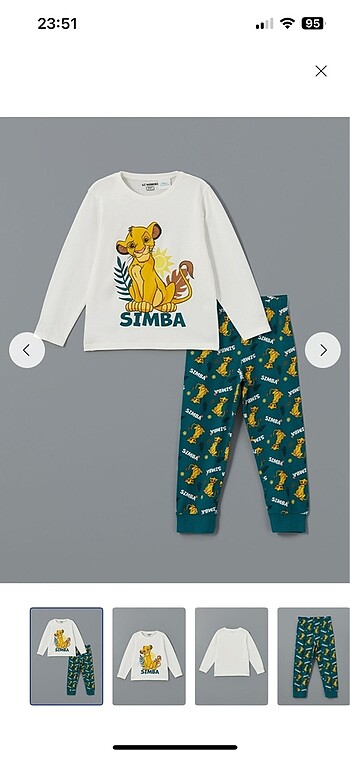 LCW 3-4 yaş pijama takımı