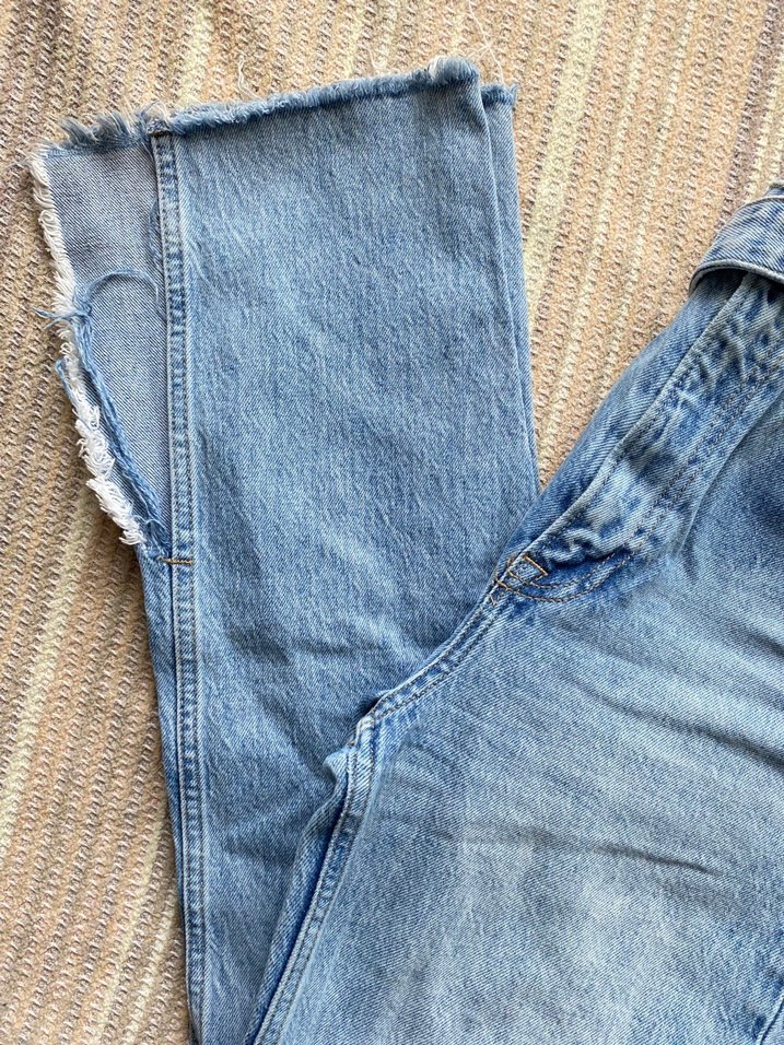 Cros Jean Kadın Mavi Kemerli Denim Pantolon - Görsel 3