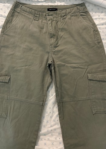Kadın Keten Kargo Pantalon