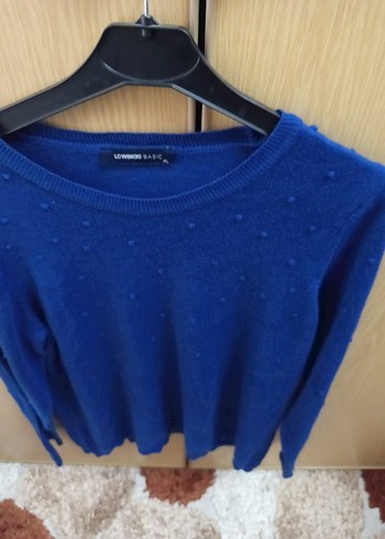 Mavi Triko Kadın Uzun Kollu Kazak - Görsel 3