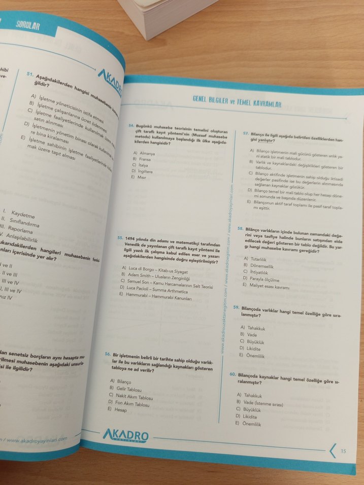Muhasebe Soru Kasası - 1600 Çözümlü Soru A KADRO KPSS A GRUBU - Görsel 3