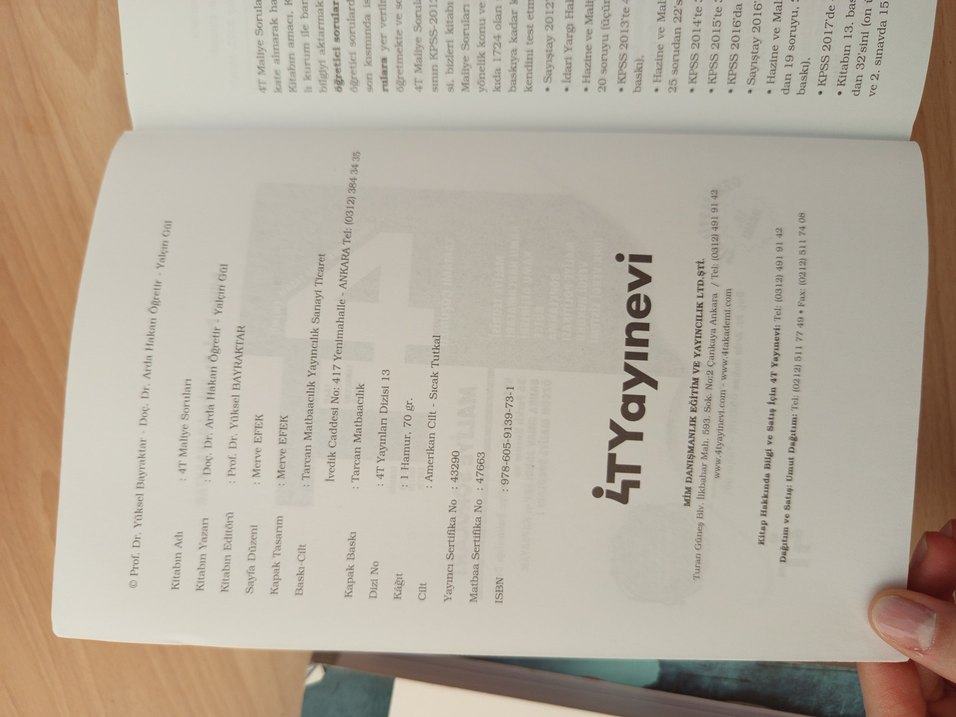 KPSS Maliye Soruları Kitabı Tamamı Çözümlü KPSS A GRUBU 4T - Görsel 3