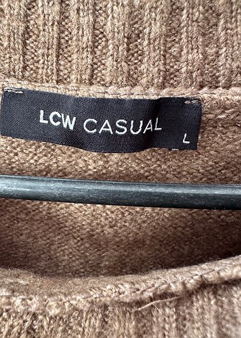 Kahverengi Örgü Kadın Kazak - Görsel 3