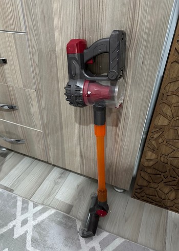 Oyuncak Renkli Turuncu Dikey Elektrikli Süpürge - Görsel 2