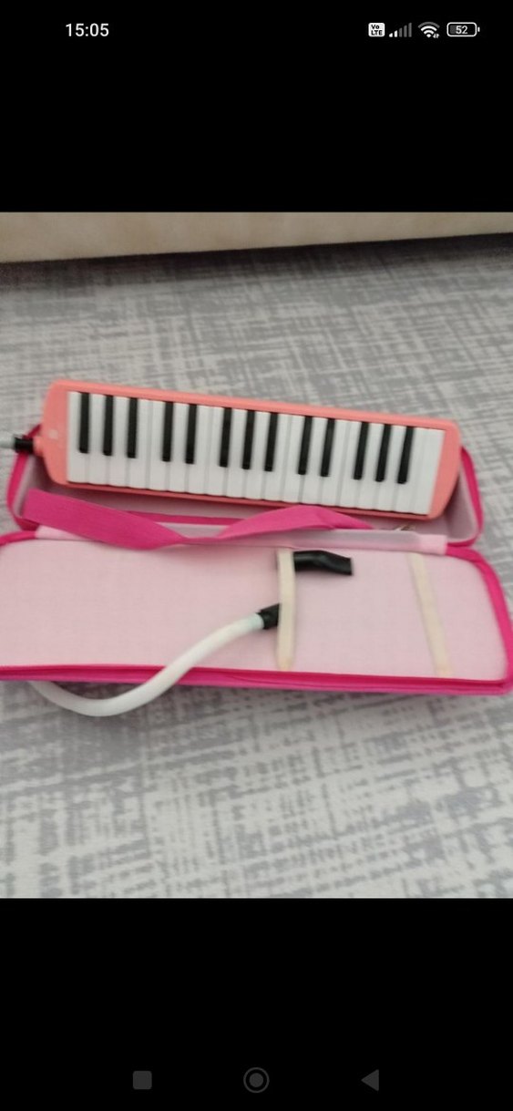 Pastel Pembe Melodika ve Taşıma Kutusu - Görsel 2