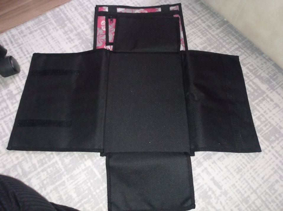 Pembe ve Gri Desenli özpack kitap defter düzenleyici - Görsel 2