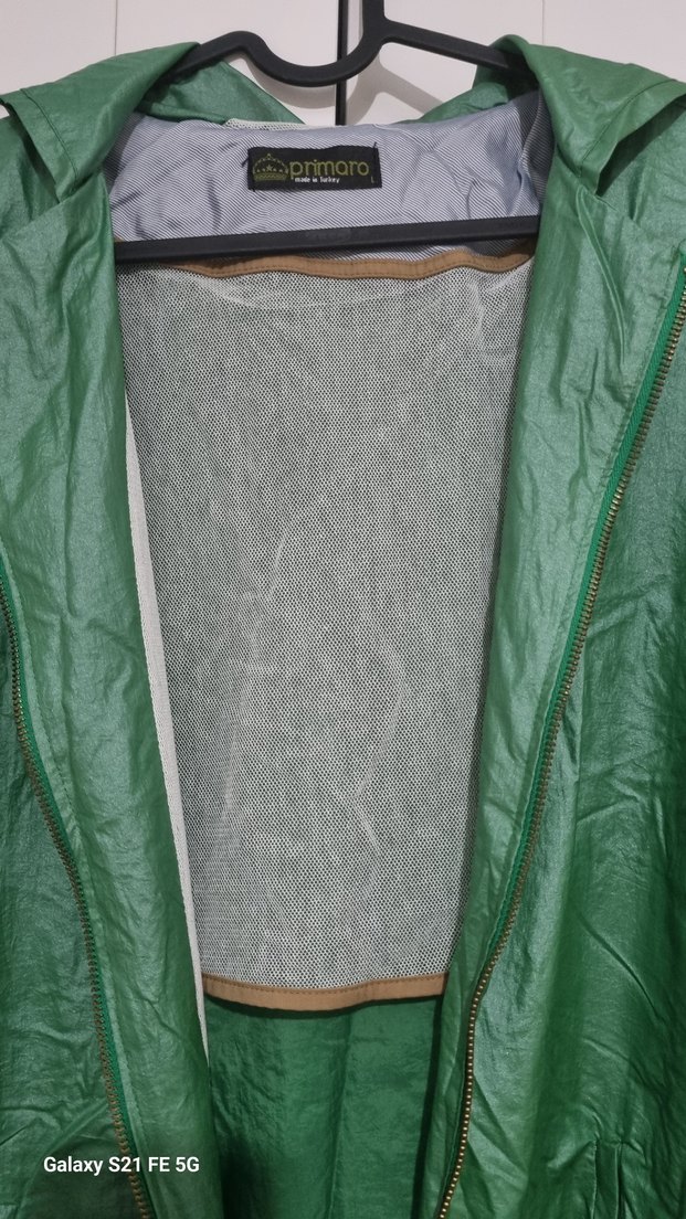 Yeşil Midi Uzunlukta  Kadın Yağmurluk - Görsel 3