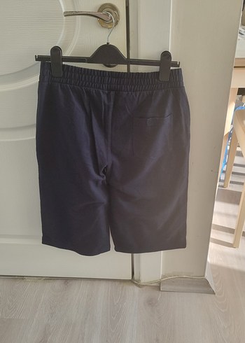 Erkek  Lacivert Rahat Kesim Şort - Görsel 3