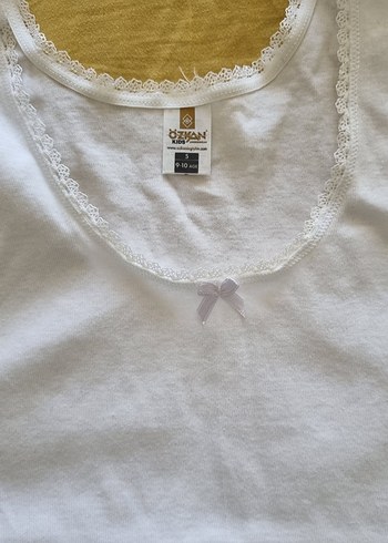 Beyaz Dantel Detaylı Kiz Atlet - Görsel 3