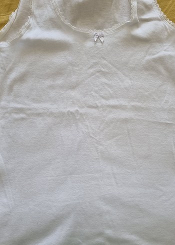 Beyaz Kız Çocuk Atlet - Görsel 2