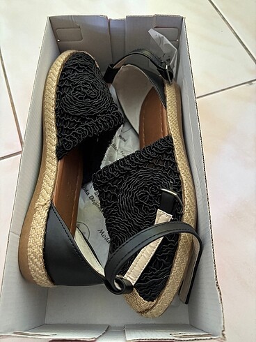 Siyah espadril