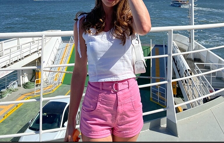 Pembe şort - Görsel 2