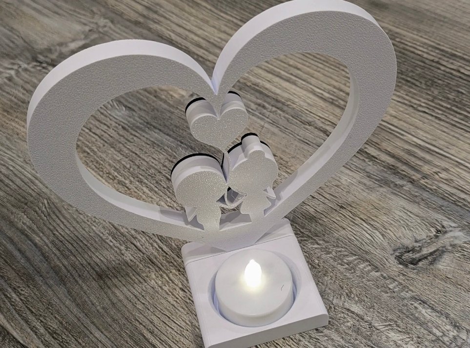 Sevgili Temalı Tealight - Görsel 2