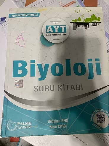 Ayt biyoloji soru bankası palme yayınları