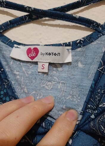 Koton Sırt ip detay bluz