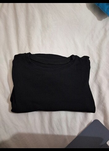 Koton siyah crop tisört