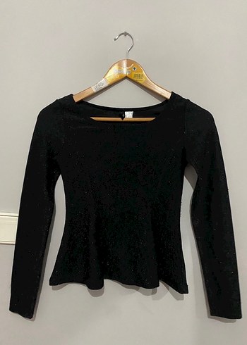 Siyah Süet Kadın Uzun Kollu Bluz - Görsel 2