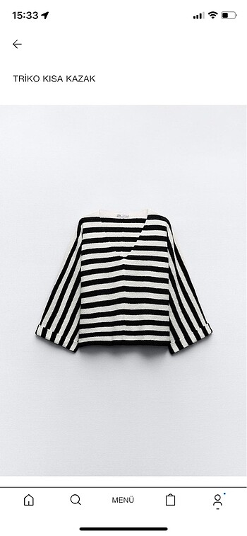 Zara kısa kazak- small