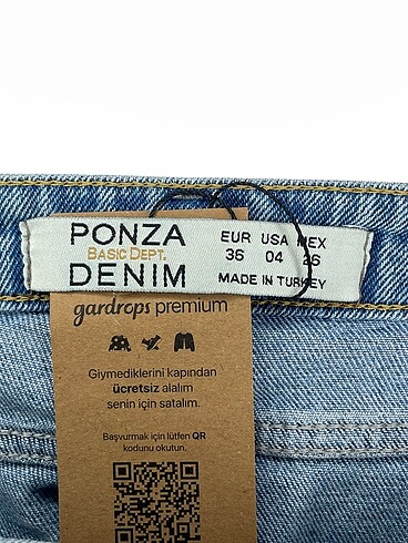36 Beden mavi Renk Diğer Jean / Kot %70 İndirimli.