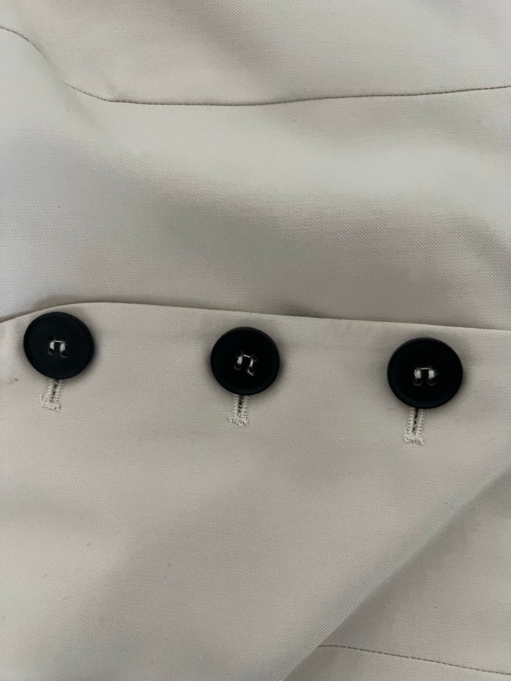 Bershka Düğmeli Ekru Straplez Bustiyer - Görsel 4