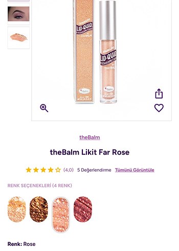 The Balm Işıltılı Likit Far Rose - Görsel 6