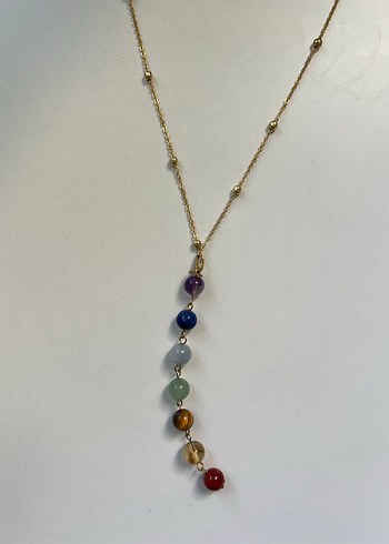 7 çakra doğal taş kolye - Görsel 2