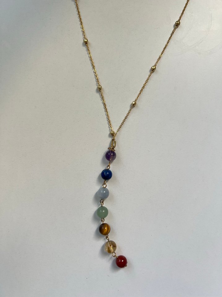 7 çakra doğal taş kolye - Görsel 2