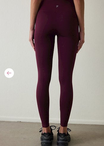 Penti Bordo Spor Kadın Tayt - Görsel 3
