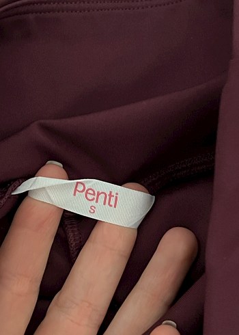 Penti Bordo Spor Kadın Tayt - Görsel 5