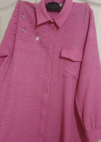 Pembe gömlek - Görsel 4