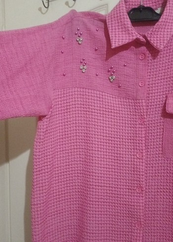 Pembe gömlek - Görsel 3