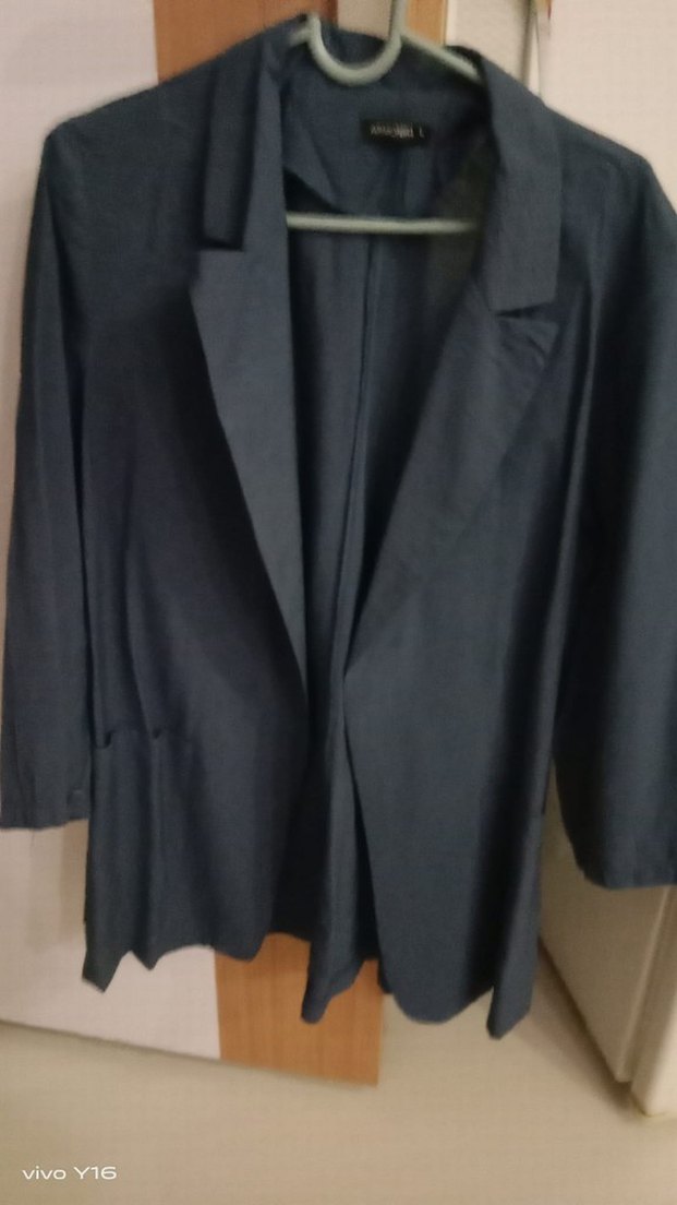 Siyah Kadın Midi Blazer Ceket - Görsel 2