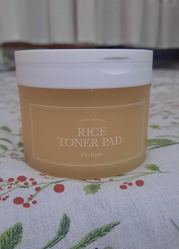 I'm from rice toner pad