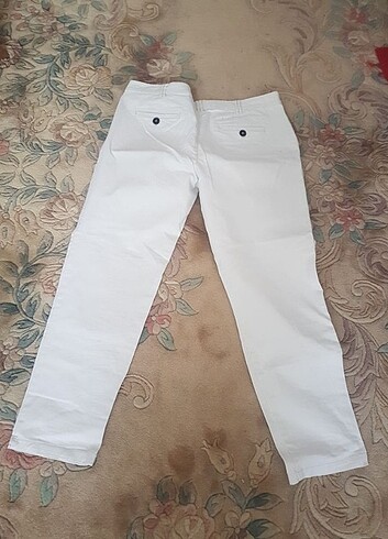 44 Beden beyaz Renk Mango kumaş pantalon 