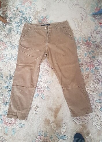 Zara ince kadife pantalon 
