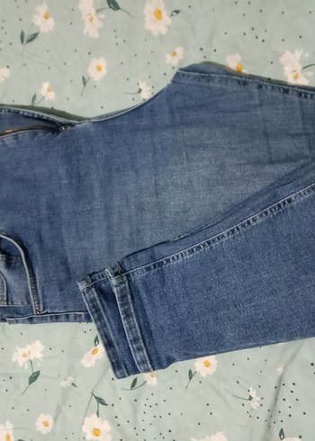Defacto Kadın Mavi Regular Fit Denim Pantolon