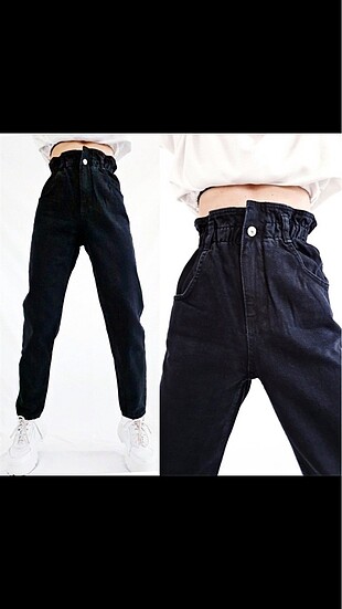 Siyah mom jean