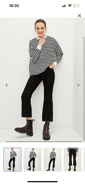 Siyah flare lcw jean