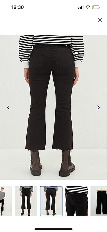 40 Beden Siyah flare lcw jean