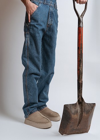 Proper Jeans Vintage %100Denim Tulum  90lar Workwear / Y2K - Görsel 5