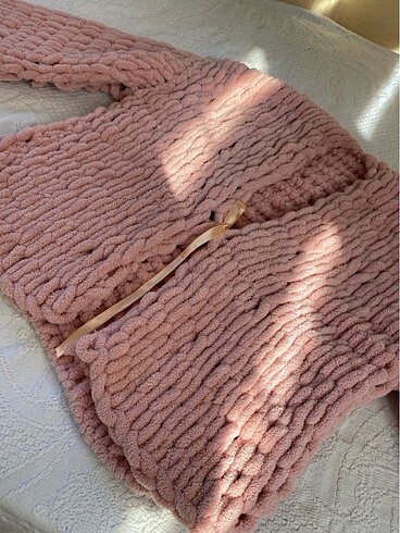 m Beden Crop toz pembe hırha