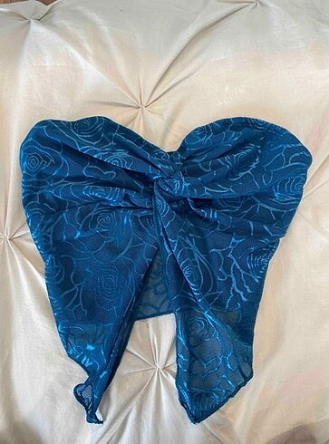 m Beden shein mavi crop