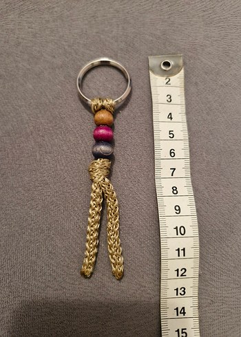 Tasarımcı Renkli Boncuklu Bohem Anahtarlık