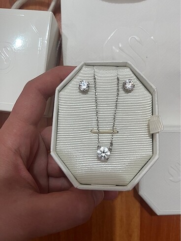 swarovski kolye seti